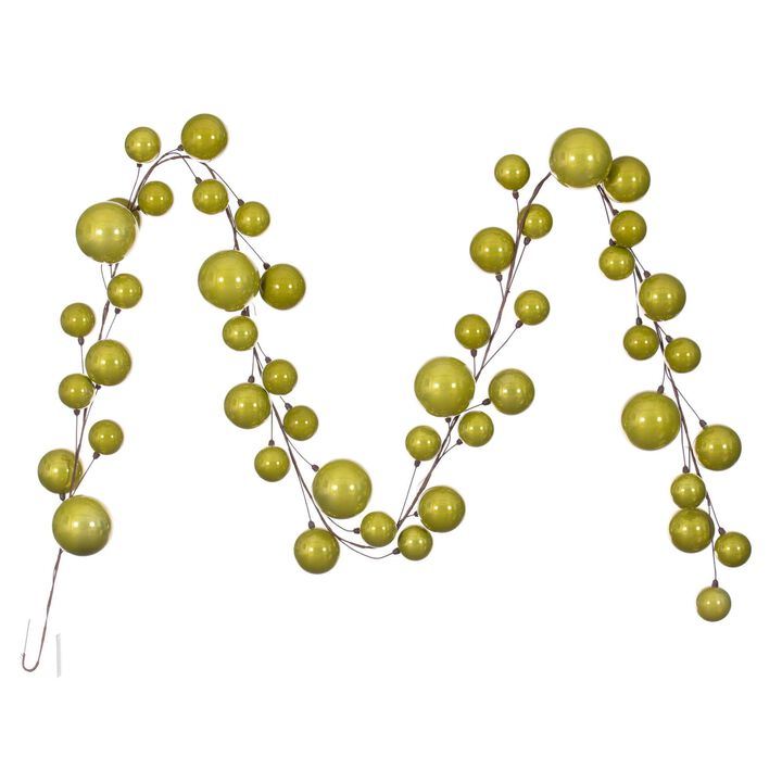 Vickerman 10' Lime Pearl Branch Ball Wire .
