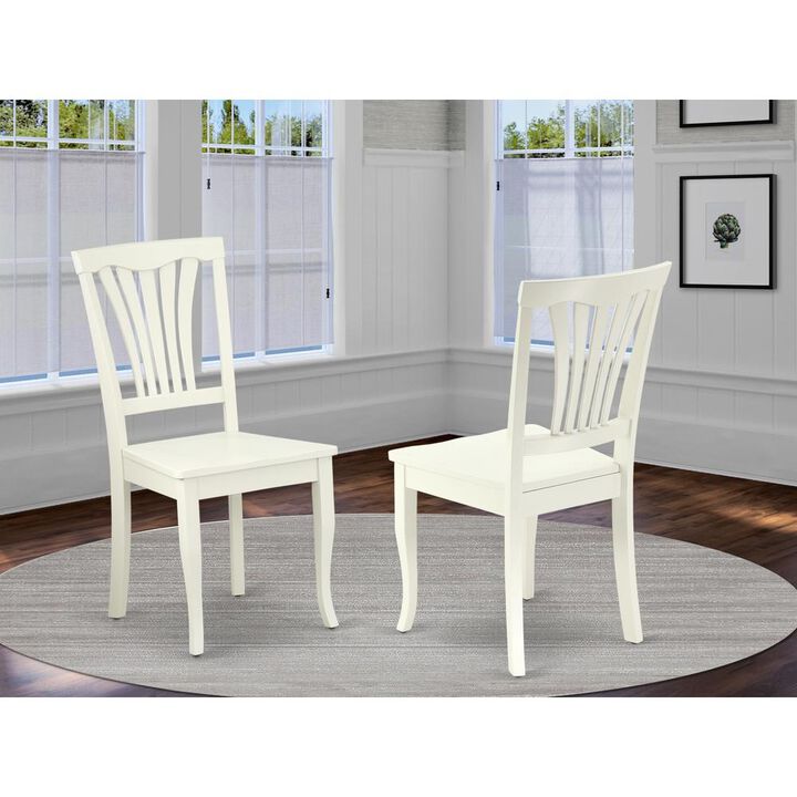 Dining Chair Linen White, AVC-LWH-W