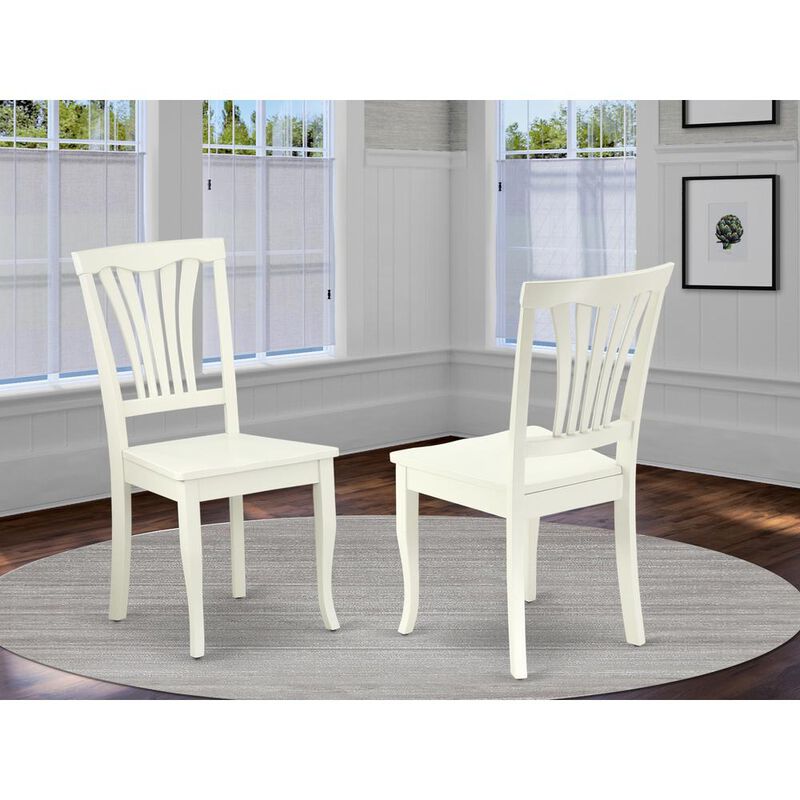 Dining Chair Linen White, AVC-LWH-W