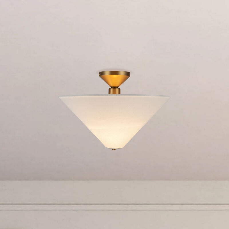Bridgette 16 in Socket Semi Flush Mount image number 4