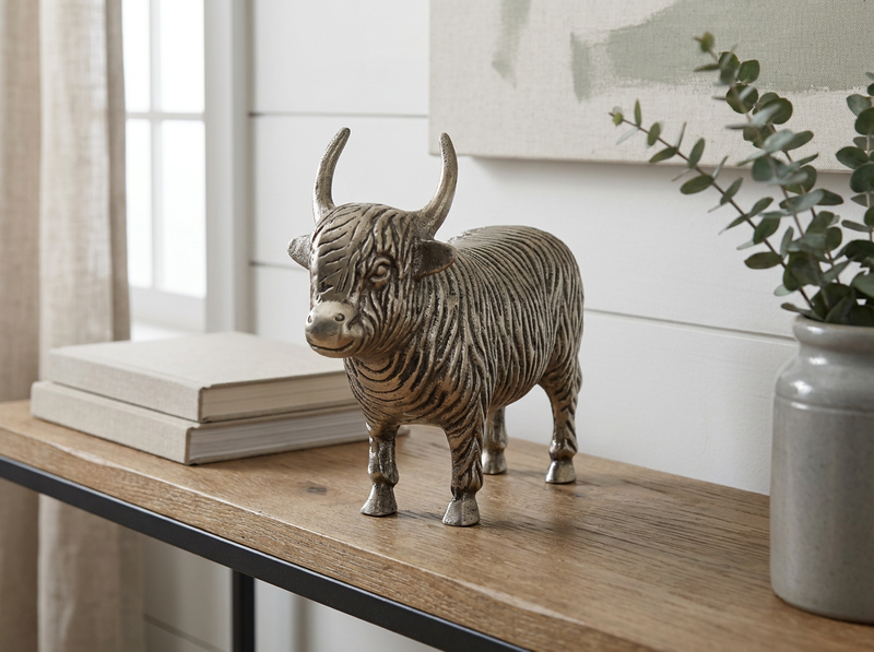Aluminum Yak In Gold image number 1