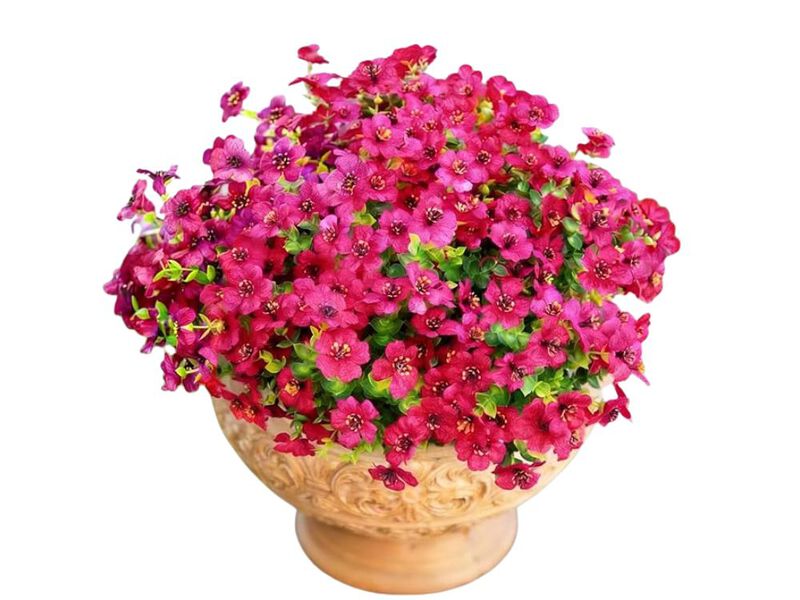 12 Bundle Artificial Eucalyptus Flower Stems Outdoor Garden Porch Decor image number 0