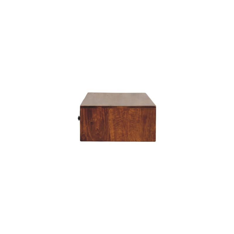 Artisan Furniture Solid Wood Lunar 2 Drawer Chestnut Wall Mounted Console