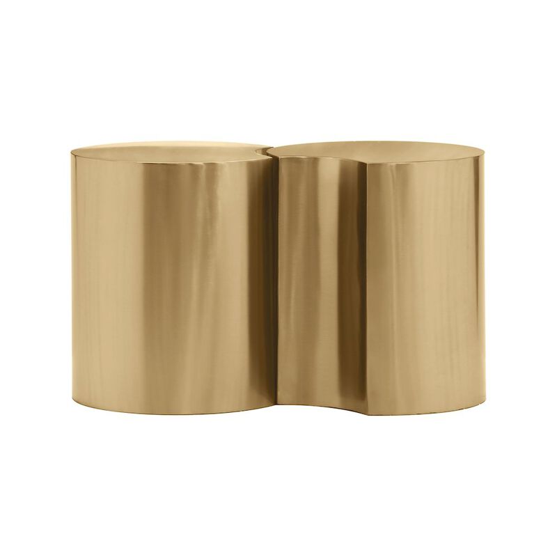 Meridian Furniture Dimple Gold End Table