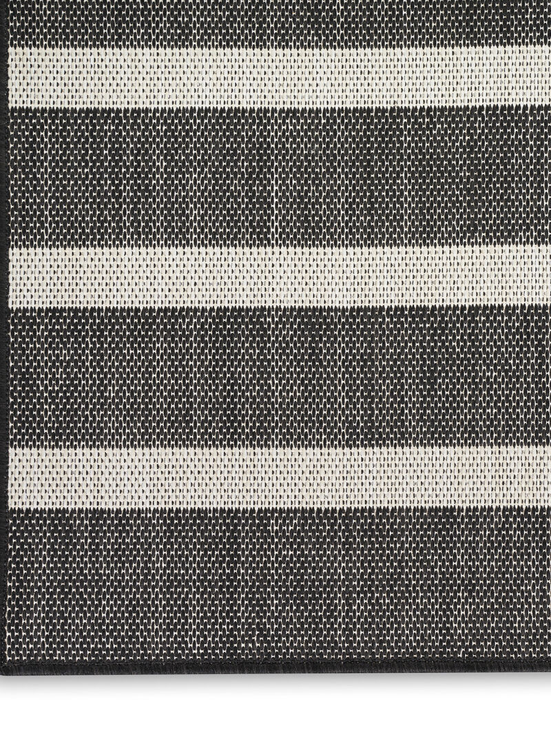 Positano POS03 Black/Ivory 9' x 12' Rug