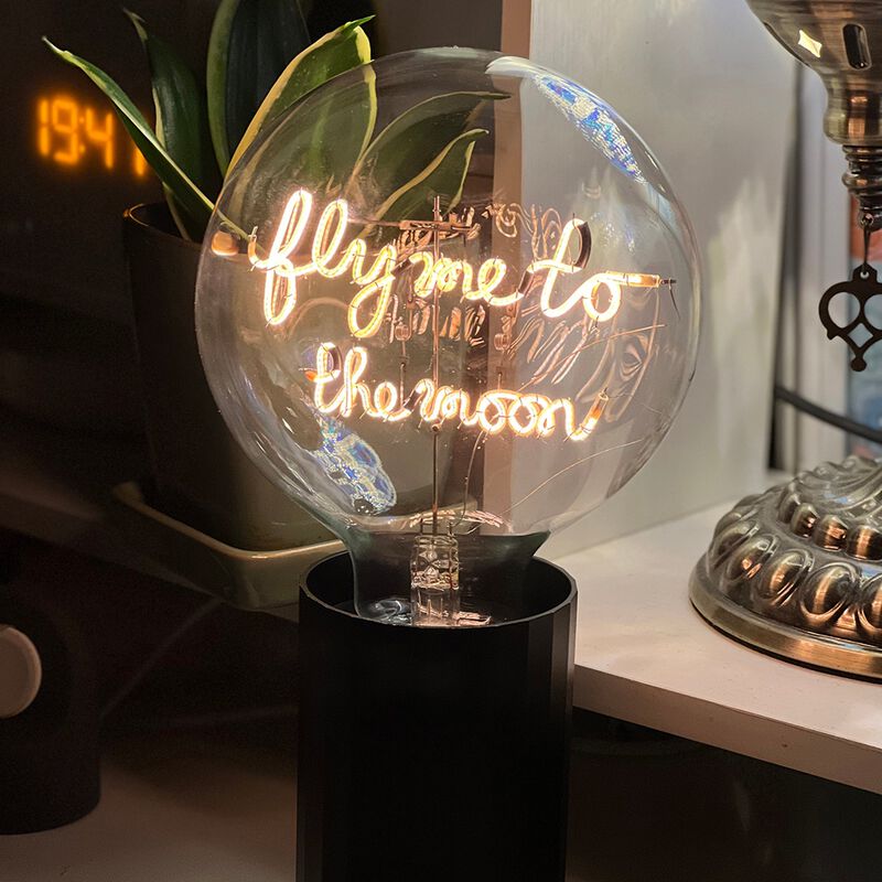 Bulb FLY ME TO THE MOON Amber with Base Table Lamp PORTABLE Pop image number 2