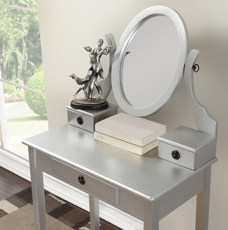 Kippef Makeup Vanity Table and Stool Set image number 3