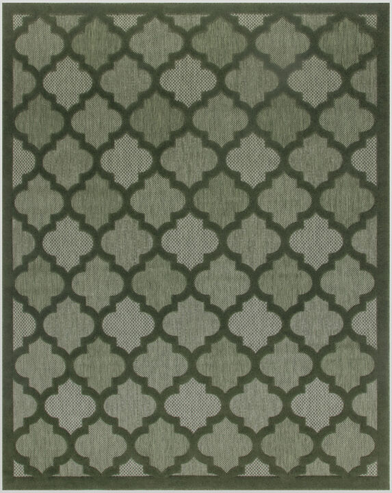 HomeRoots Trellis Indoor Outdoor Area Rug