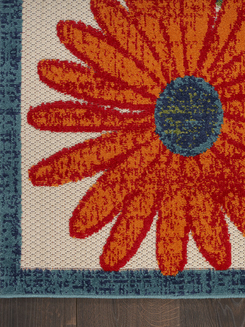 Aloha ALH33 Ivory/Multicolor 10' x 14' Rug