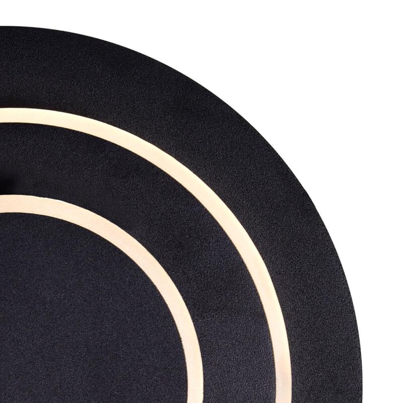 Private I LED Sconce With Matte Black Finish