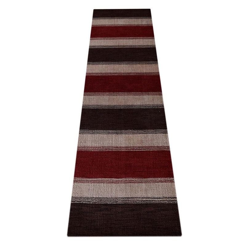 RUGSOTIC CARPETS HAND KNOTTED LOOM WOOL ECO-FRIENDLY AREA RUGS  - Runner, Contemporary Modern Design, High Pile Handmade Anti Skid Rugs for Living Room (L00207) image number 2