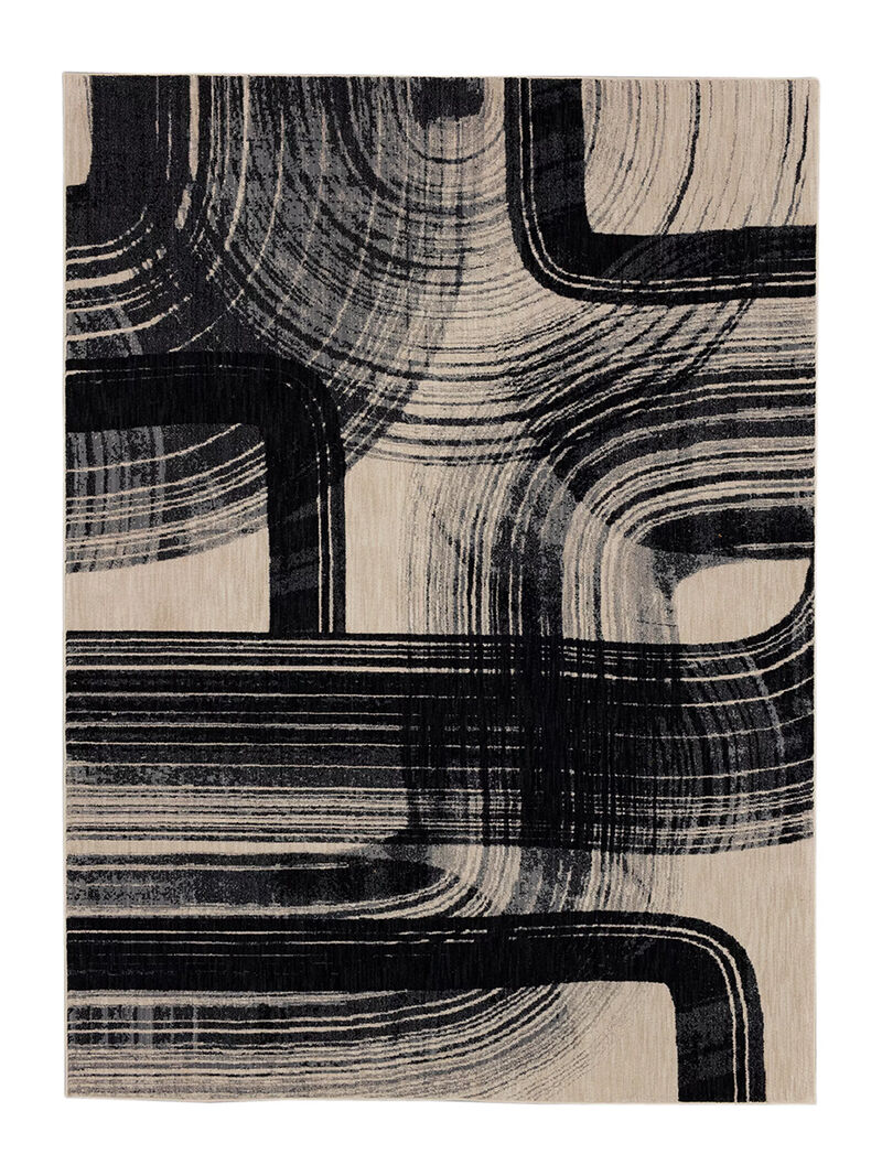 Rendition by Stacy Garcia Home Orion Obsidian 5' 3" X 7' 10" Rug