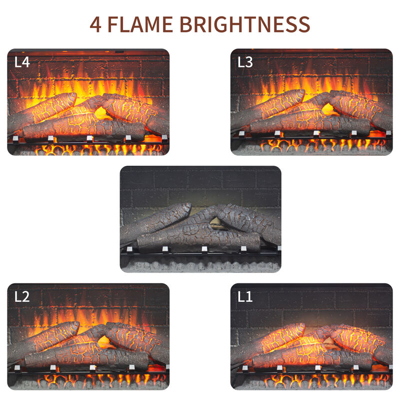 36 inch Infrared Electric Fireplace with Removable Trim kit Insert, Touch Panel Home Decor Heater image number 7