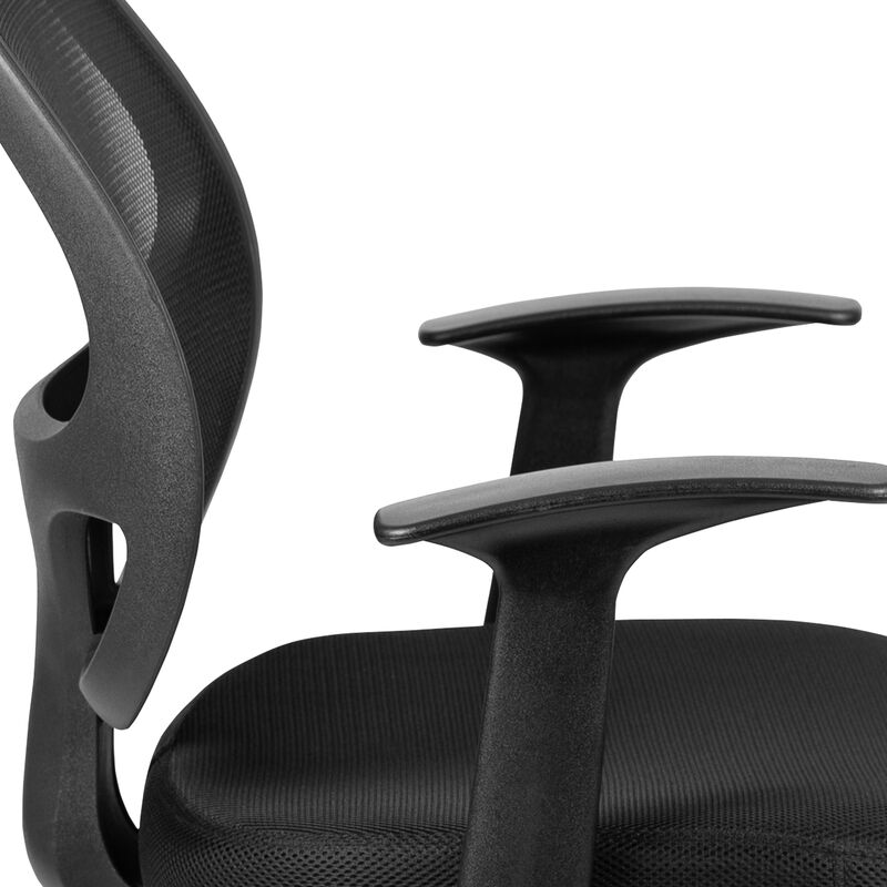 Mallard Mid-Back Mesh Swivel Ergonomic Task Office Chair with T-Arms - Desk Chair image number 6