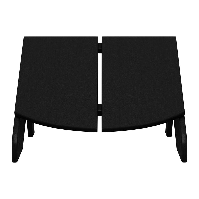 WestinTrends Modern HDPE Plastic Folding Patio Adirondack Ottoman