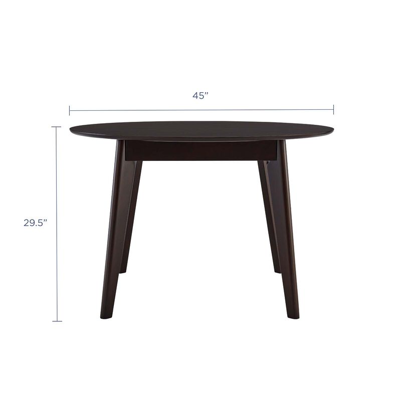 Modway - Vision 45" Round Dining Table Cappuccino