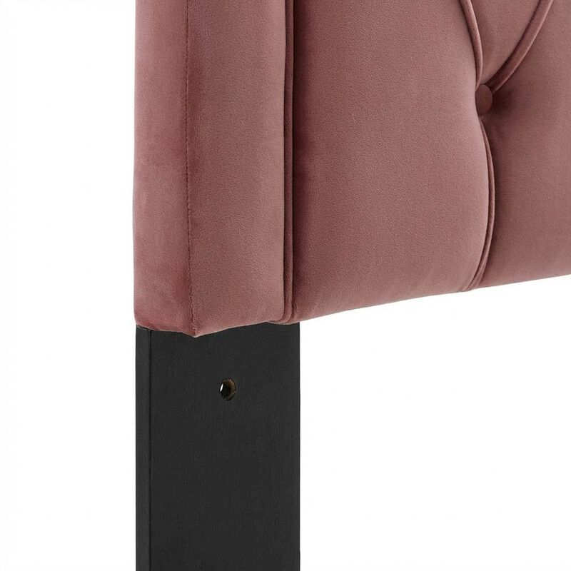 Tufted Twin Velvet Headboard in Performance Fabric with Soft Upholstery image number 5