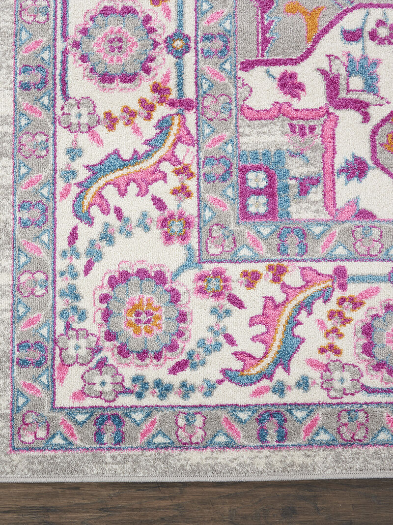 Passion PSN20 Light Gray/Pink 6'7" x 9'6" Rug image number 3