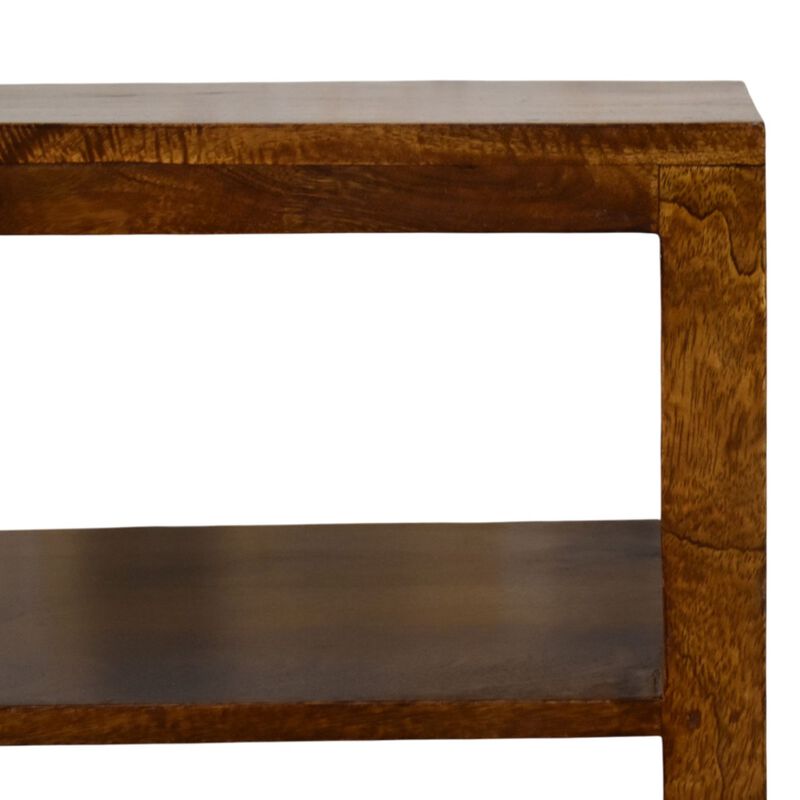 Artisan Furniture Solid Wood Chestnut Cane Door Display Unit, Brown image number 4