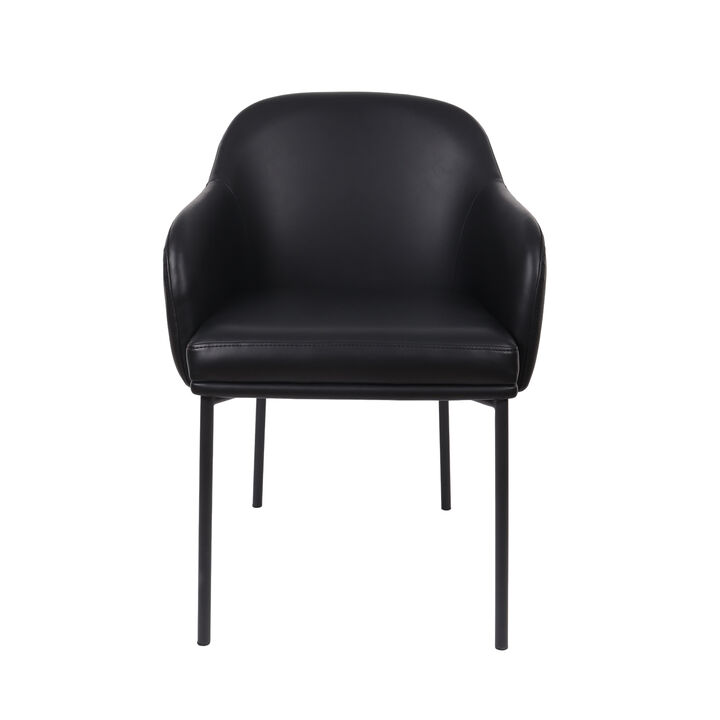 Loft Black Armchair (Set of 2)