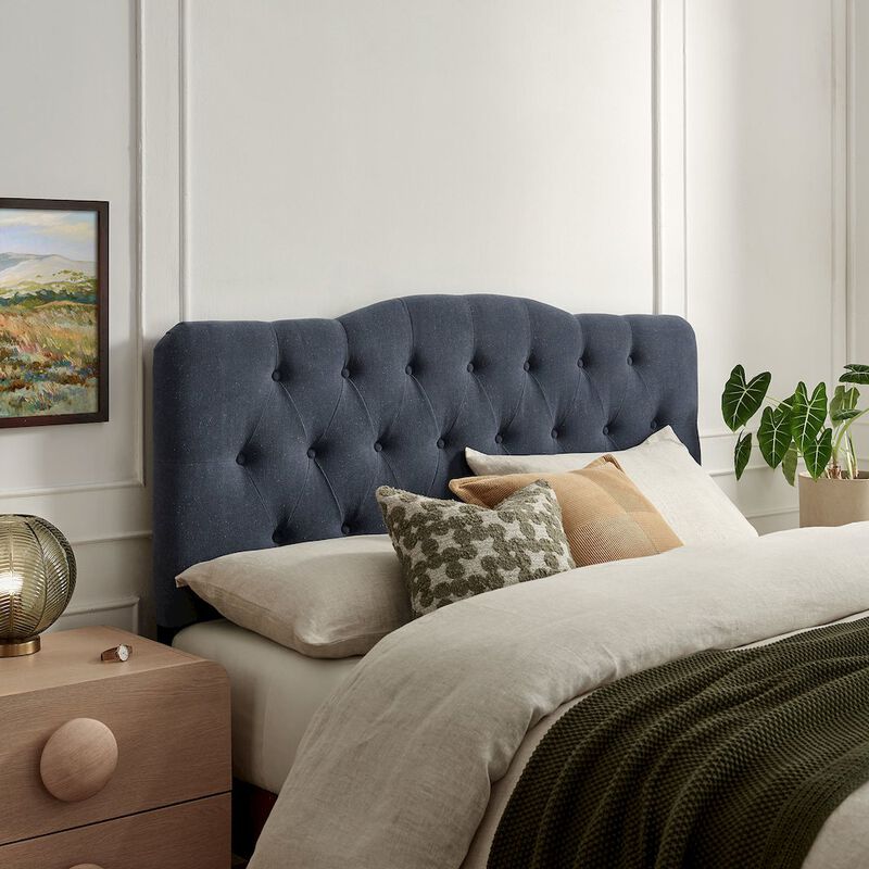 Annabel Premium Linen Blend Full Headboard image number 6
