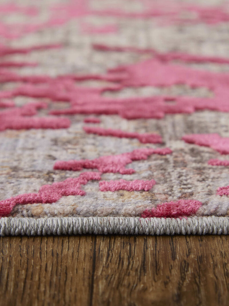 Pryor 39NEF 6'7" x 9'6" Pink/Gray/Taupe Rug