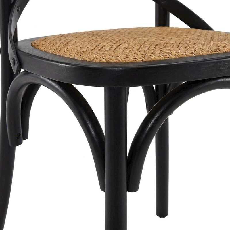Wooden Dining Side Chairs for Dining Room, Natural, Set of 4 image number 7