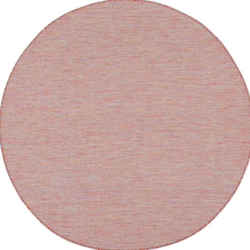 HomeRoots Round Indoor Outdoor Area Rug image number 0