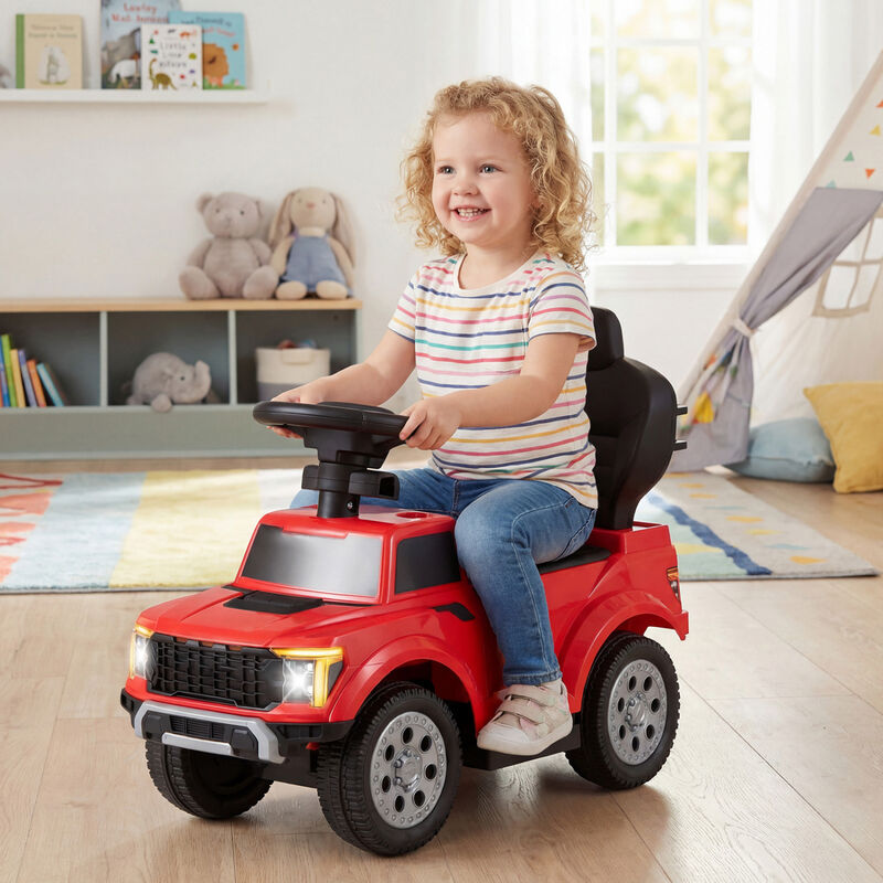Toddler 3 in 1 Push Ride On Car for Park Backyard and Outdoor Use image number 1