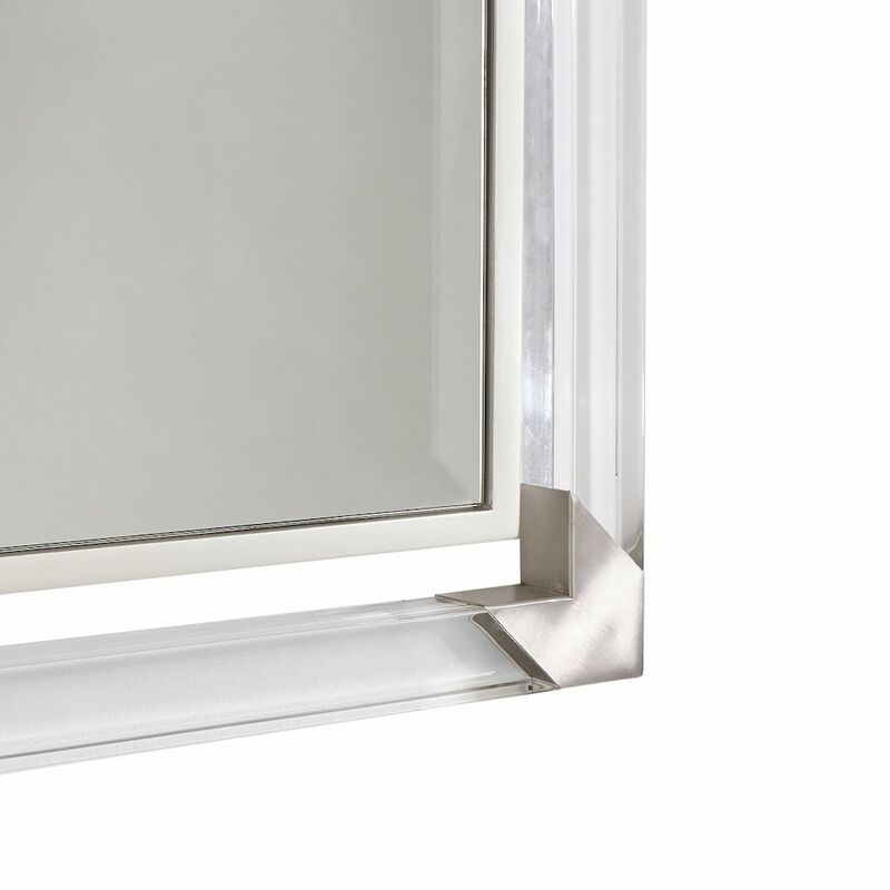 Michael Amini Penthouse Wall Mirror - Ash Gray