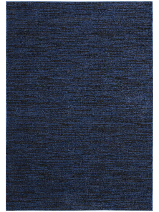 Nourison Essentials NRE01 Midnight Blue 6' x 9' Rug