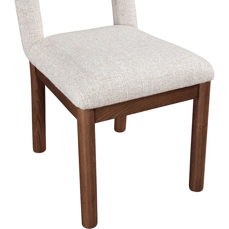 Meridian Furniture Conrad Beige Linen Textured Fabric Dining Chair