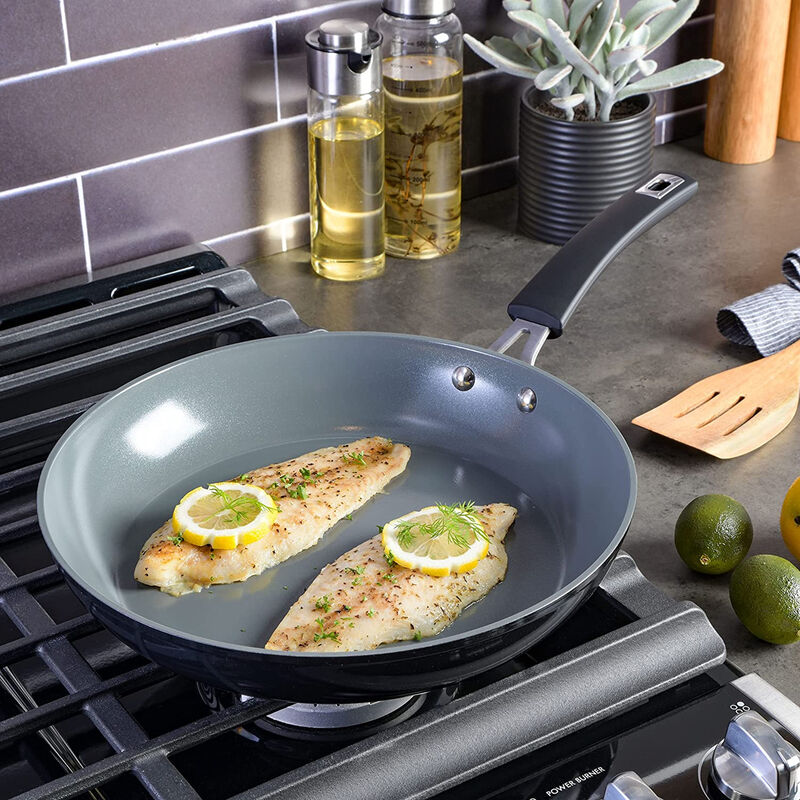 Kenmore Arlington 8 Inch Nonstick Aluminum Frying Pan in Black Diamond