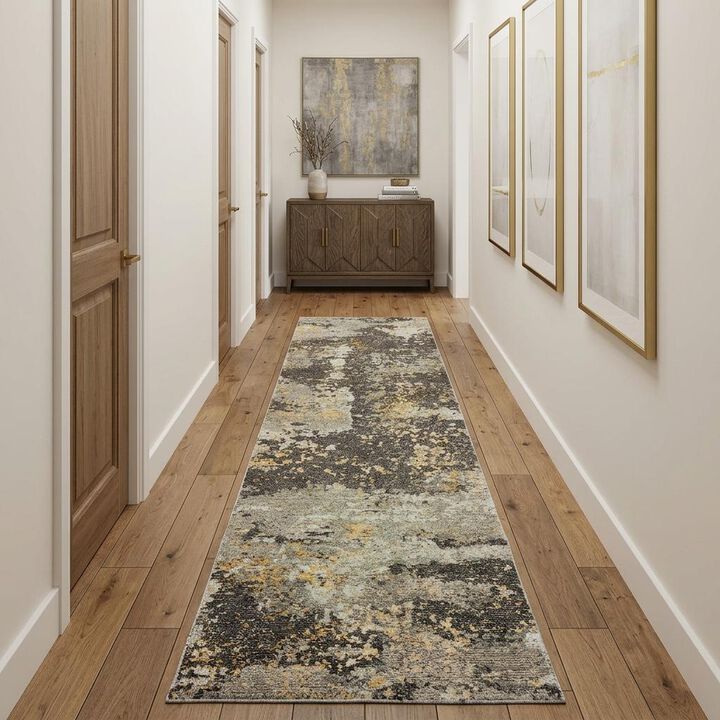 HomeRoots Abstract Runner Rug