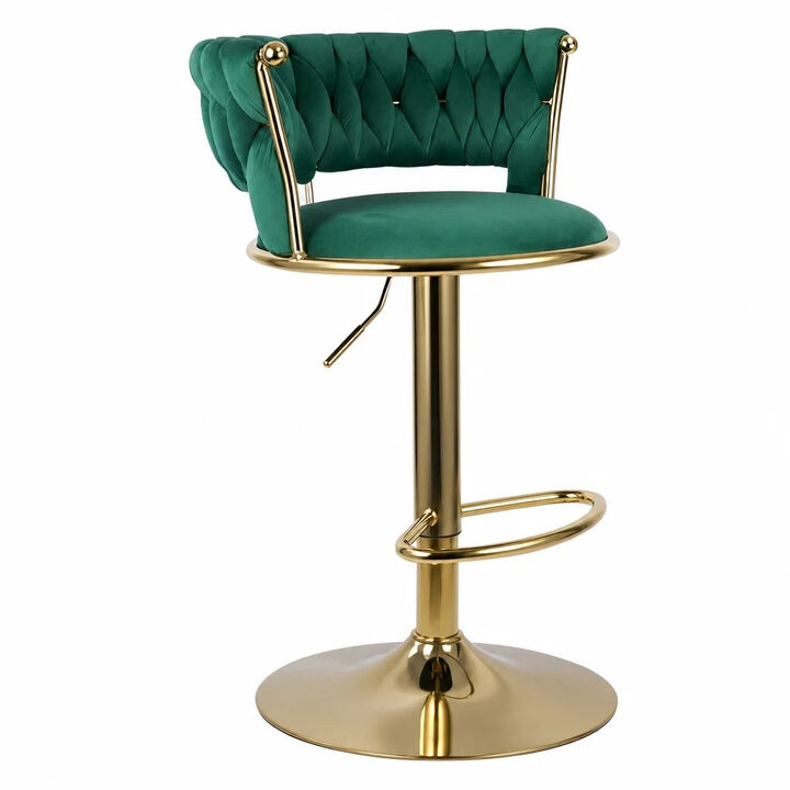 Leather Swivel Bar Stools Set of 2, Steady Adjustable Counter Height Stools with Back, Iron Frame 360&deg; Kitchen Island Chairs for Commercial Use, Workshop