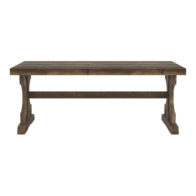 ENITIAL STAR Birch Farmhouse Wood Coffee Table in Reclaimed Oak