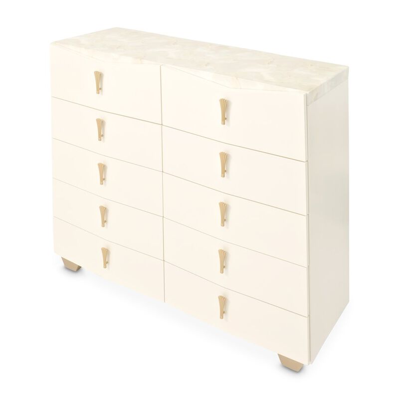 Fantosini 10-Drawer Mule Chest - Creamy Pearl image number 1