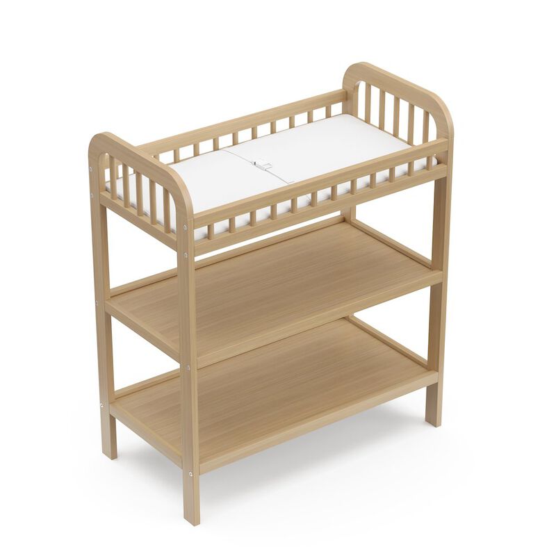 Storkcraft Pasadena Changing Table with Water-Resistant Changing Pad - Driftwood image number 2