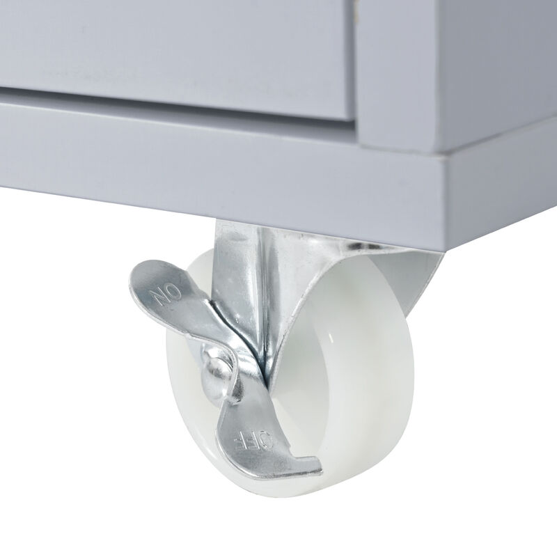 ELEMENT ACE Versatile Rolling Kitchen Island with Extendable Table, LED Lighting, and Integrated Power Outlets image number 5