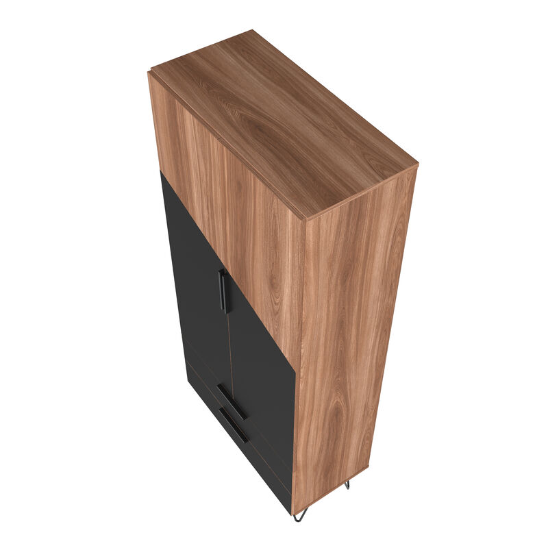 Beekman Brown and Black Tall Cabinet