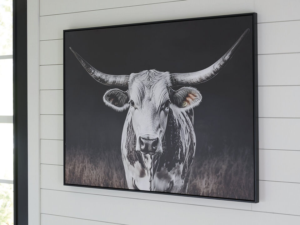 Harlandale Longhorn Cow Wall Art