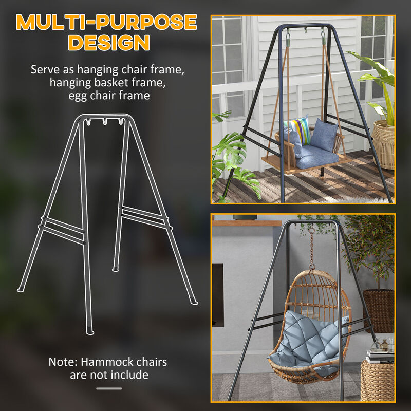 Hivvago Hammock Chair Stand for Indoor & Outdoor image number 5