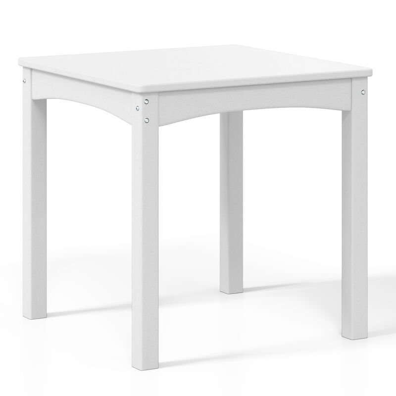 WestinTrends Kids 24" Wide HDPE Plastic Childrens Square Dinner Table image number 2