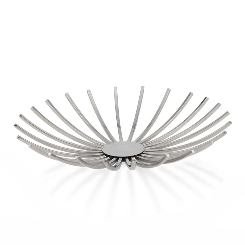 HomeRoots 25" Silver Stainless Steel Novelty image number 2