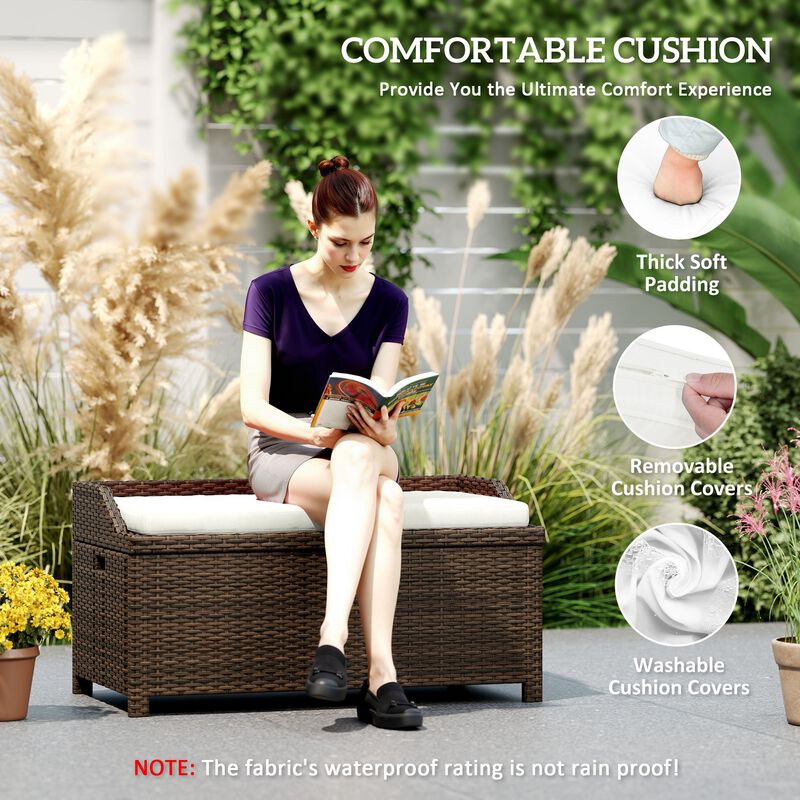 Patio Storage Box &ndash; Functional Seat with Spacious Hidden Storage for Outdoor Use image number 2