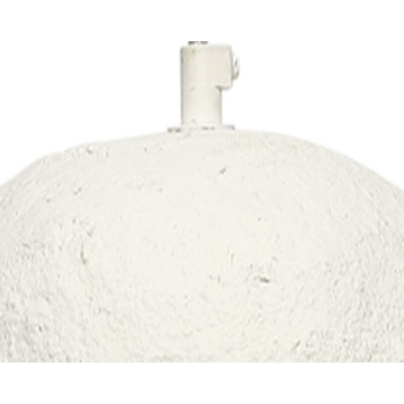 Zoe 96 Inch Pendant Chandelier, Modern Bell Shape Paper Mache, Beige - Benzara image number 3
