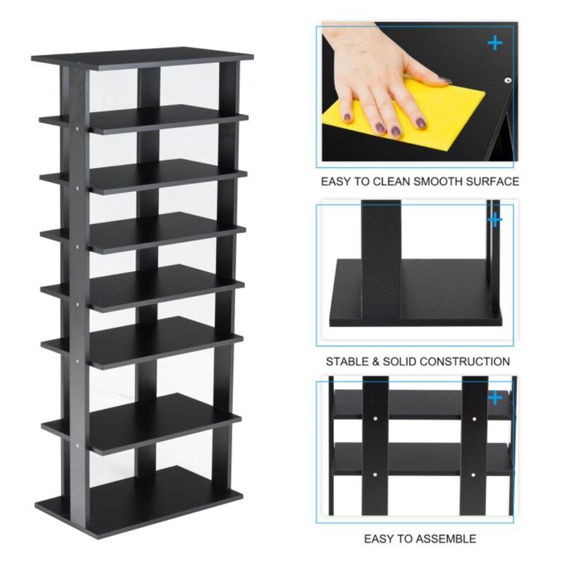 Hivvago Patented 7 Tiers Vertical Shoe Rack for Front Door