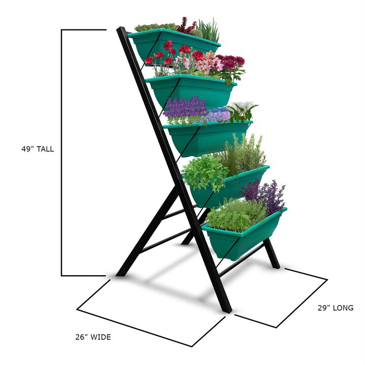 5-Tier Vertical Garden Planter for Indoor and Outdoor Planting