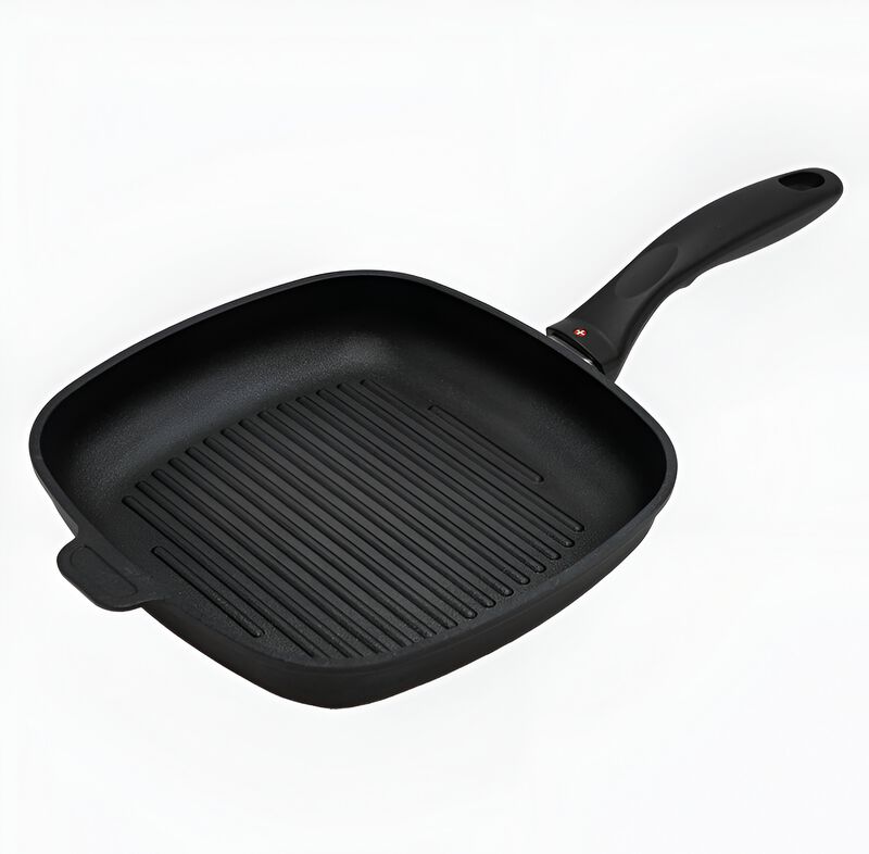Swiss Diamond Nonstick Square Grill Pan - 9.5" x 9.5" Diamond-Coated, Oven Safe, Made in Switzerland image number 0