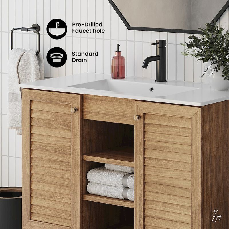 Bron 36" Freestanding Bathroom Vanity with Sink Top image number 2